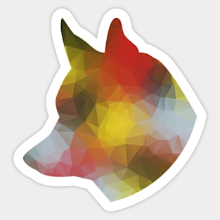 Polygon Wolf Sticker